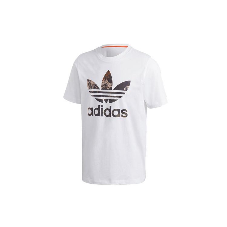 adidas originals CAMO TRF TEE Large logo Printing Sports Short Sleeve White Men s GD5949 XL