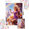 5D Diamond Painting Kit Rainbow Palace Princess, Perfect Holiday Gift for Home Decor