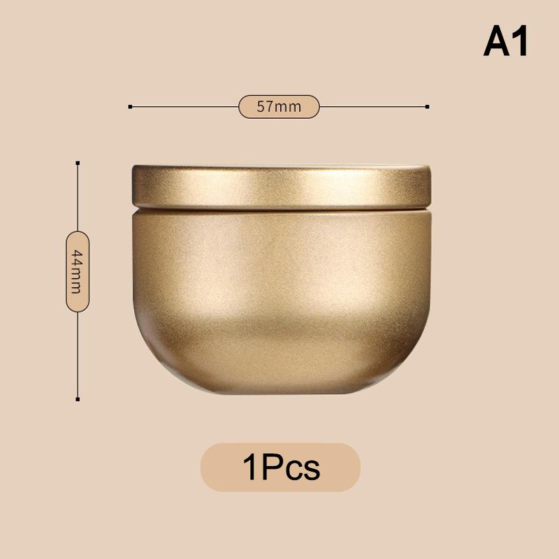 

1/5Pcs Portable Tea Canister Mini Empty Pot Tea Box Candy Round Cans Thickened Iron Herb Sealing Jar Spice Storage Organizer