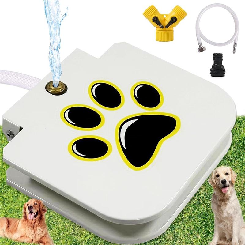 ABJI-Sprinkle Drinking Water Dispenser Outdoor Dog Water Fountain Step On Large Dog Dog Waterer
