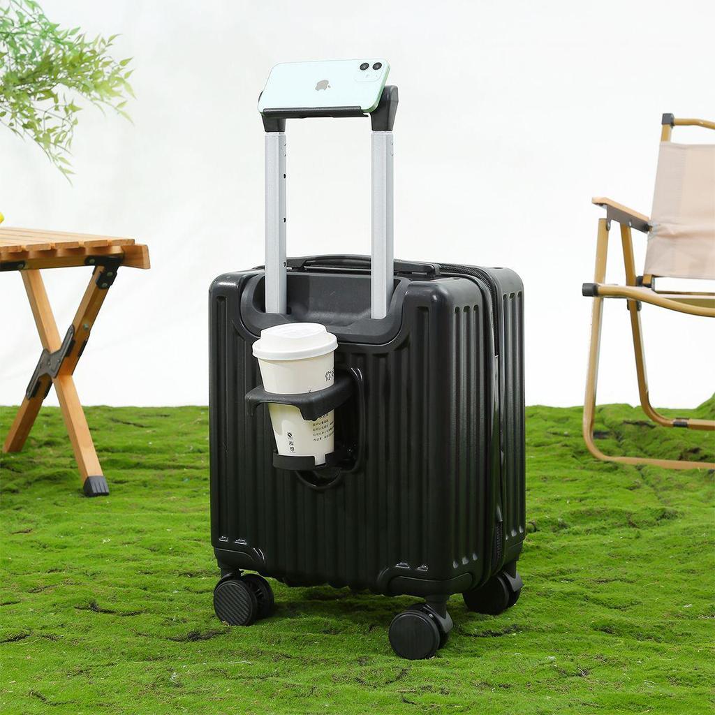 14" Kompaktowa Walizka na Kółkach 20x30x40cm - Bagaż Podręczny Zamek Szyfrowy Skórzana Walizka na Podróże Wiosenne/Jesienne