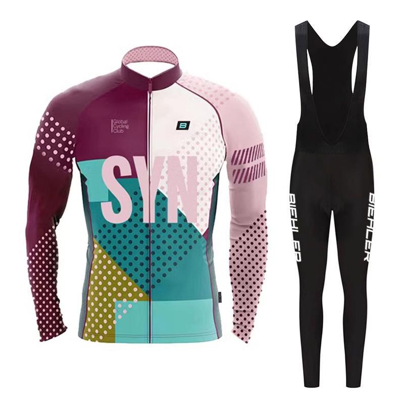 Bicycle Long-sleeved Top Set Road Bike Thin Men's Autumn and Winter Overalls 2026 Autumn Breathable Suit Cycling Suit