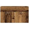 Bathroom Vanity Cabinet with Rustic Wood Look 31.5 X 15.2 X 18.1 In (L X W X H)