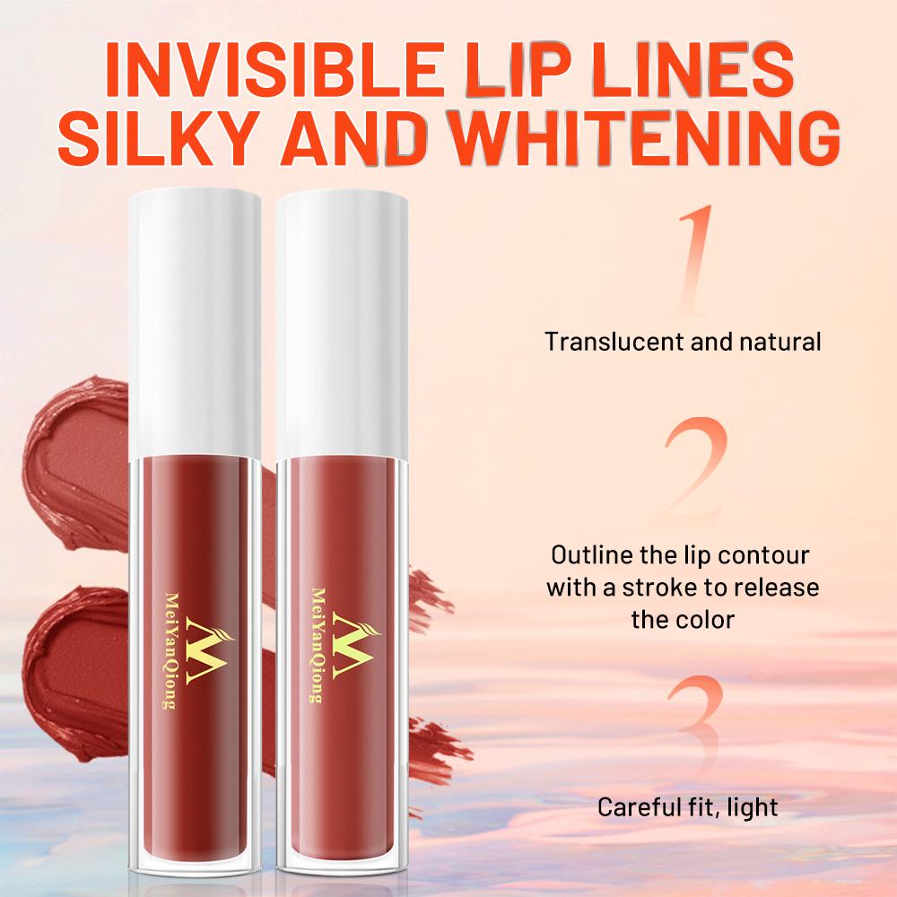 MeiYanQiong Lipgloss, matt, Lipgloss, samtiger Lippenstift, flüssig, matt, wasserdicht, Lippentönung, voll und reichhaltig, sexy Lippen-Make-up, Kosmetik