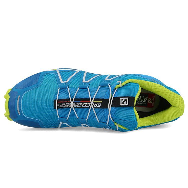 SALOMON Sense Pro Max Cushioning Slip Resistant Durable Low Top Outdoor Functional Shoes Unisex Shoes Blue White Green 400746