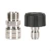 2pcs High Pressure Washer Adapter Convert M22 To 3/8-inch Cleaning Replacement Car