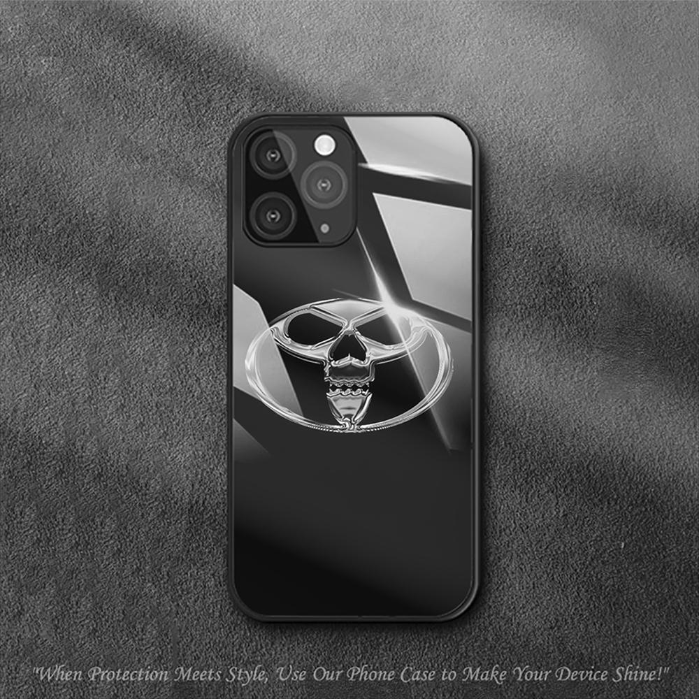 Toyotas Auto-Logo Hülle Für iPhone Samsung Galaxy Redmi Note S 17 16 15 14 13 20 24 25 54 Pro Max Ultra Fe Air Gehärtetes Glas Hülle