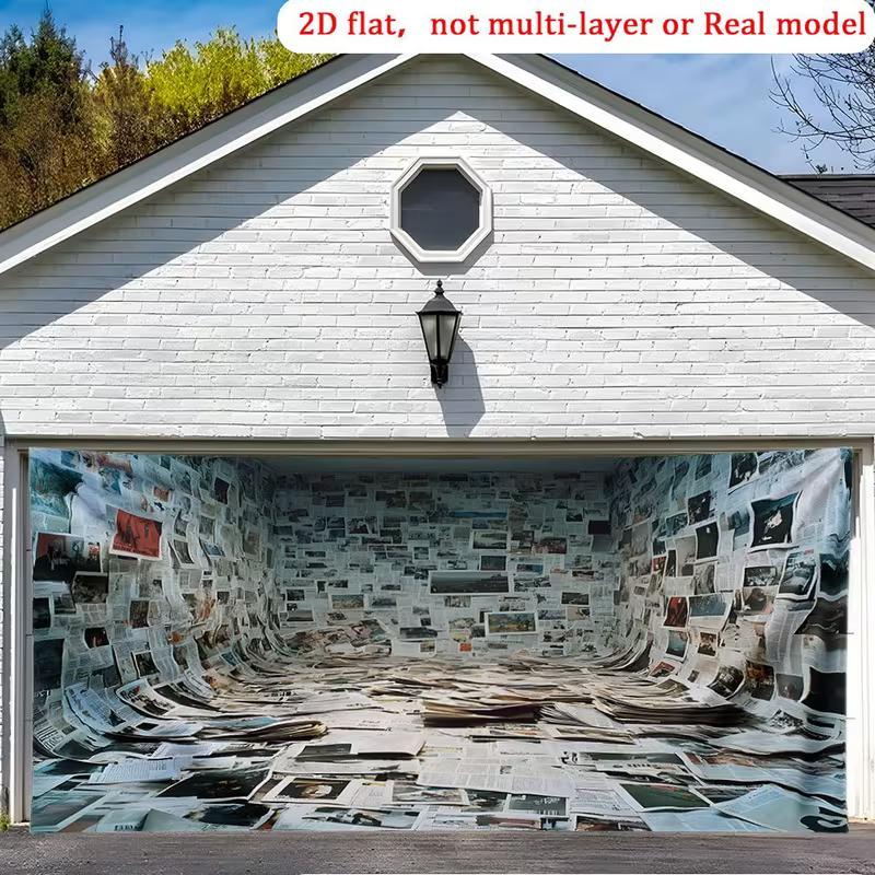 2D Retro Magazine Wall Backdrop, Newspaper Photography Background