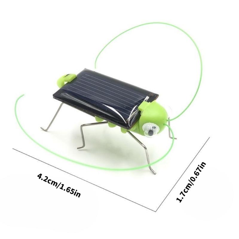 Jumping Solar Grasshopper Insect Toy For Children Science Experiment Hands On Learning Activity No Batteries Needed