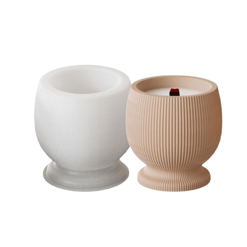 

Multipurpose Artistics Goblet Candle Mould Set Sturdy Silicone Mould Accessory for Home Decoration Craft Supplies