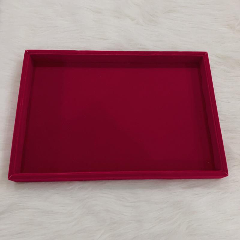 Роскошный бархатный лоток-дисплей для серег и браслетов розы красного