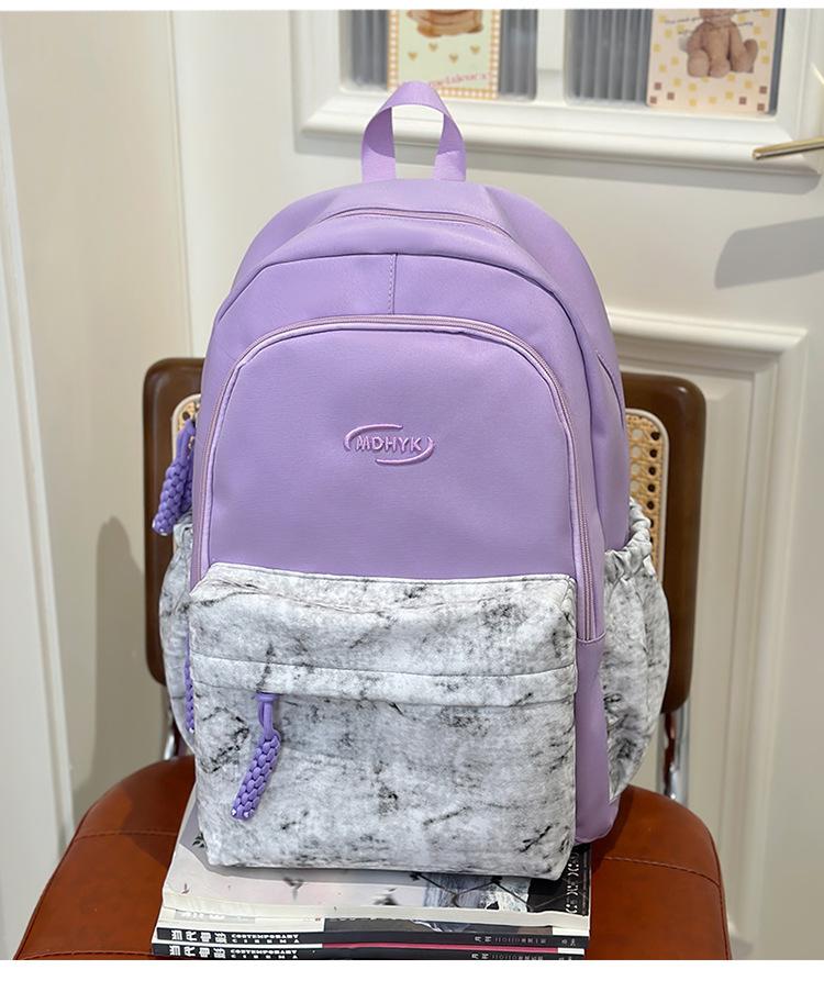 

Школьный рюкзак 2025 новый рюкзак тай-дай корейская версия модный и милый школьный рюкзак большой вместимости повседневный простой рюкзак