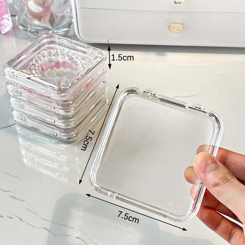 10Pcs Transparent Storage Box for Nail Jewelry. Glass Bead String, Jade, and Stationery Storage Box. Wearing Armor for Storage