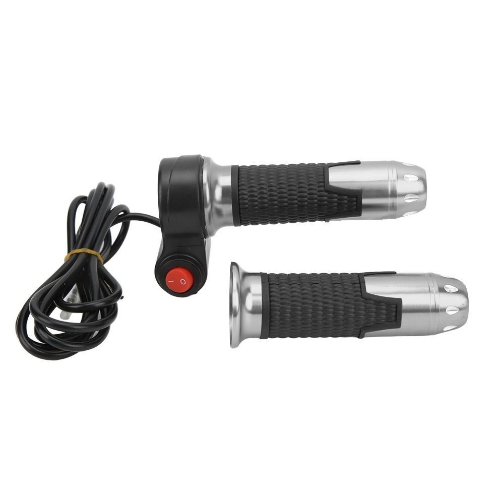 12V-99V Electric Bike Throttle with Button Throttle Grip Handlebar  Electric Scooter