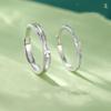 Lianlizhi 925 Sterling Silver Couple Rings - Niche Design, Perfect Birthday Gift for Women