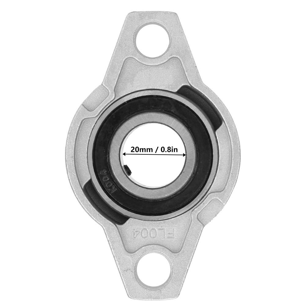 KFL004 Miniature Zinc Aluminum Alloy Mounted Bearing Pillow Block Flange Rhombic Bearing