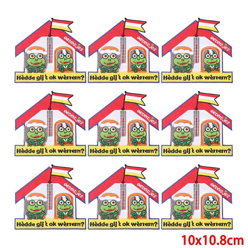 10 Pcs/lot Wholesale Embroidery Patch Iron On Patches For Clothing Patches On Clothes Jackets Decor Applique Sew Supplies