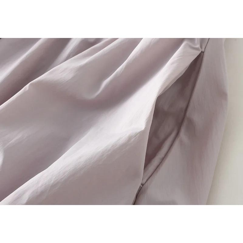 Women's Balloon Long Skirts Street Elastic Waist Flowy Loose Cargo Skirt Aesthetic Women Clothes