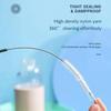 Nylon Soft Hair Straw Brush Stainless Steel Handle Tube Cleaner Brushes Reusable Straw Bottle Pacifier Clean Brush Tools