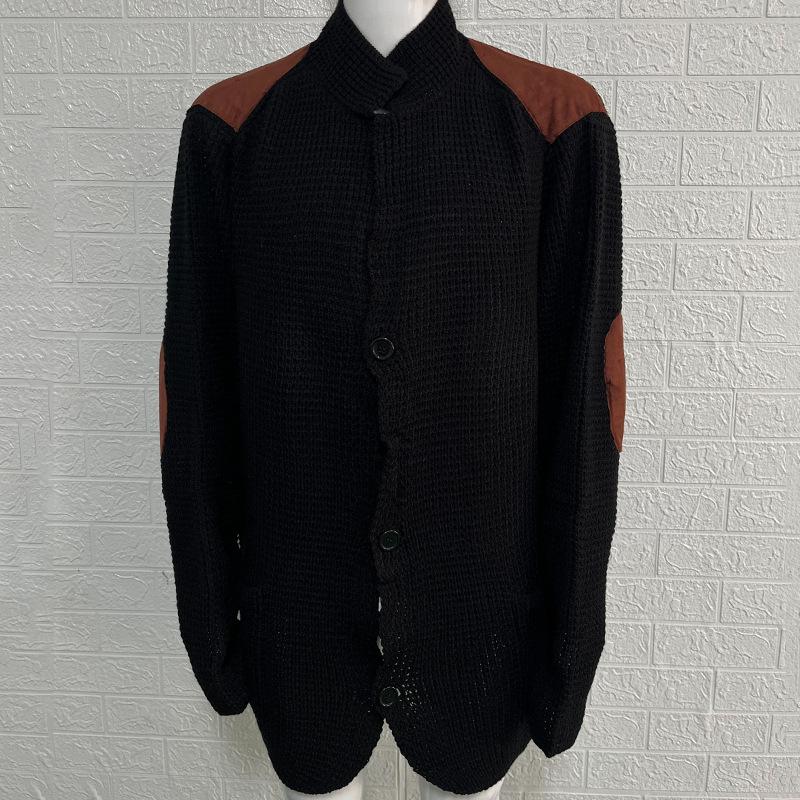 Autumn and Winter Sweater Cardigan Men's New Lapel Slim Knit Long-sleeved Slim Commuter Casual Top