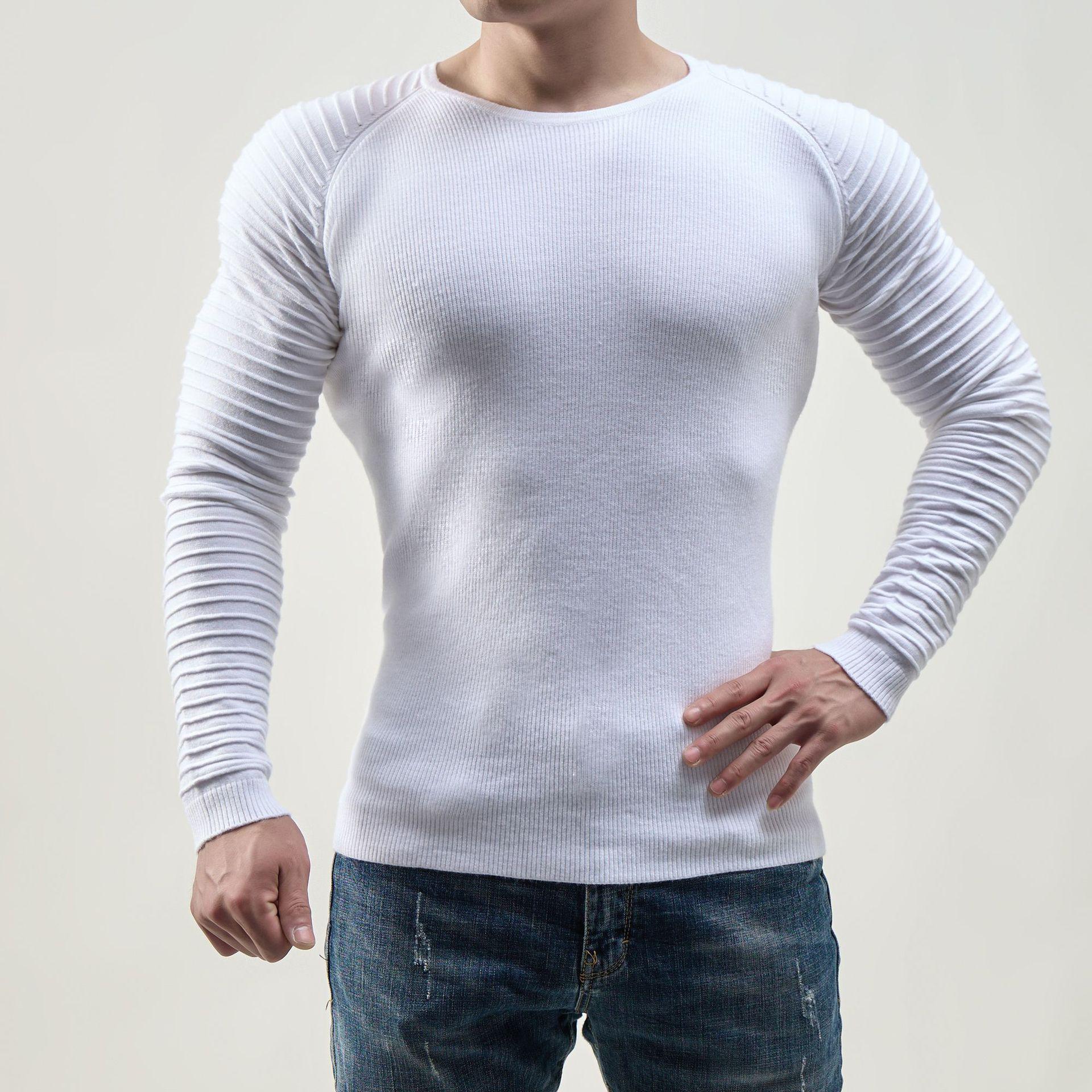 Men s Autumn/Winter Round Neck Knit Sweater M
