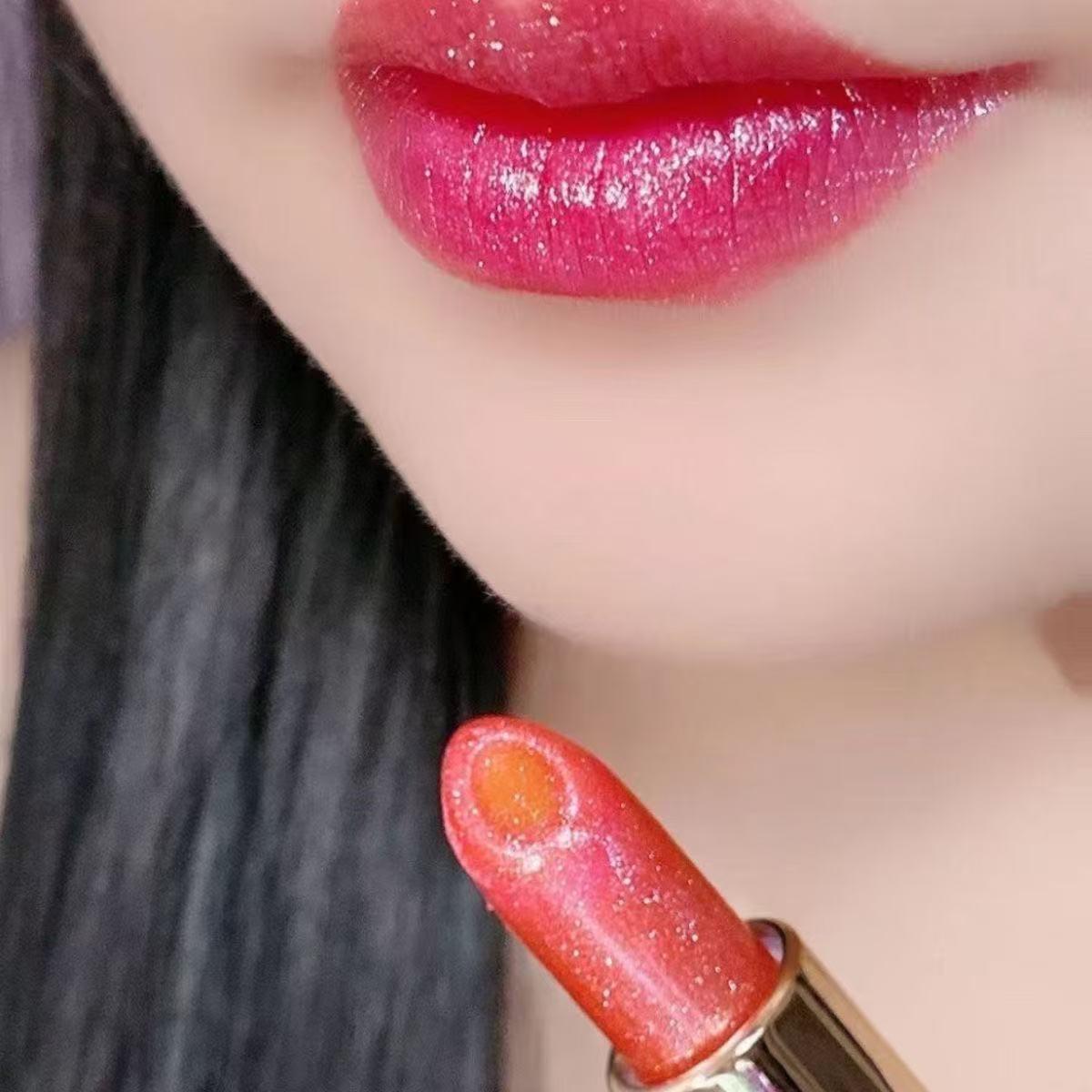 

Pearl Flash Color-Changing Lipstick: Moisturizing Brocade Box, Genuine Popular Item