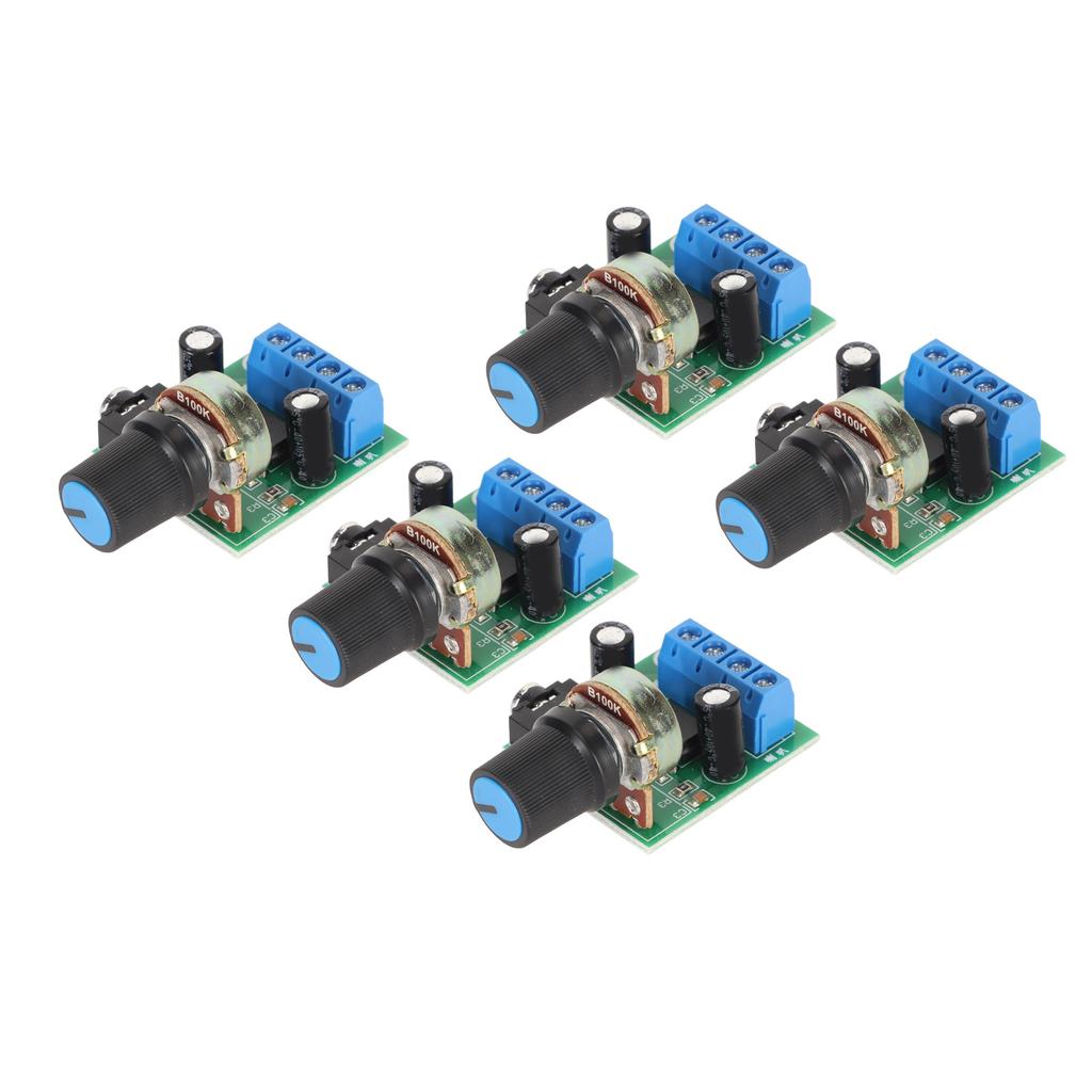 5PCS LM386 Power Amplifier Board Mini 0.5W to 10W Speaker DC 3V to 12V Sound Power Amplifier Module for Speakers