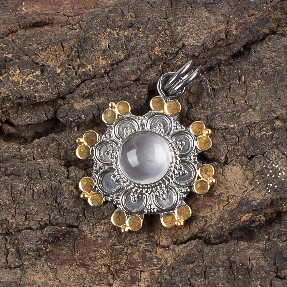 Rose Quartz Handmade Adorable Jewelry Pendant, 925 Solid Sterling Silver Gemstone Pendant, Gift For Mother