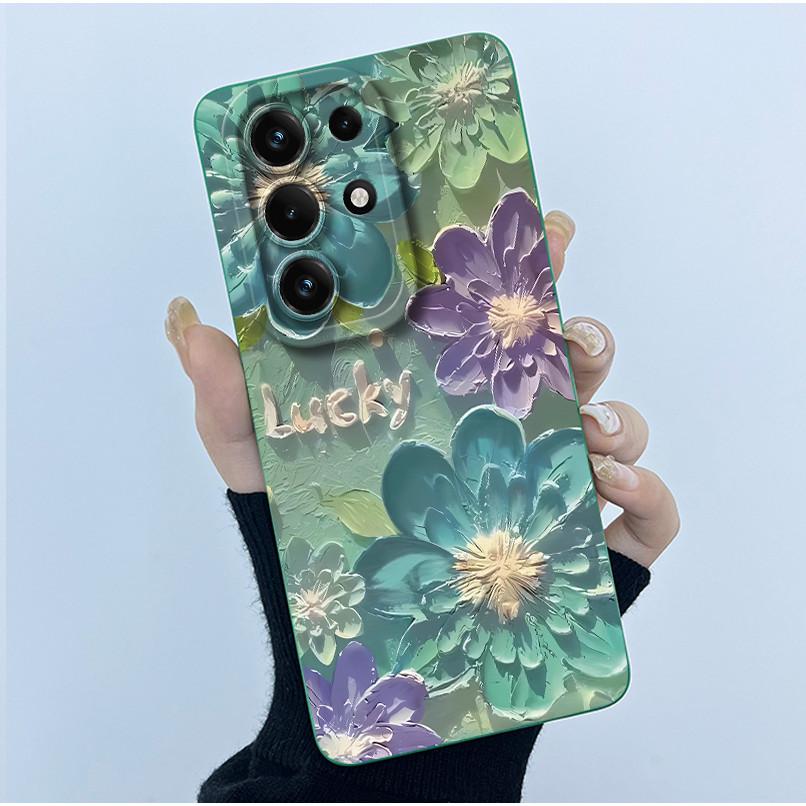 For Itel S26 Ultra Super 26 Ultra S688LN Case Simplicity Oil Painting Floral Silicone Soft Casing New Shockproof Back Cover