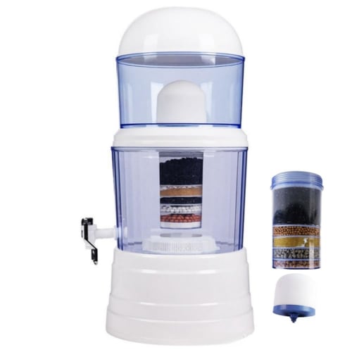 Aqua System Multi-Layer Filtration Water Purifier, Filtering Bucket, Mineral Water Pot, Ceramic Carbon Mineral Purification, Kitchen Supplies, Disaste