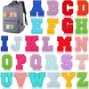 Roaring Sky A-Z Pink Chenille Embroidery Patch: 7cm Iron-on Sticker for Bags