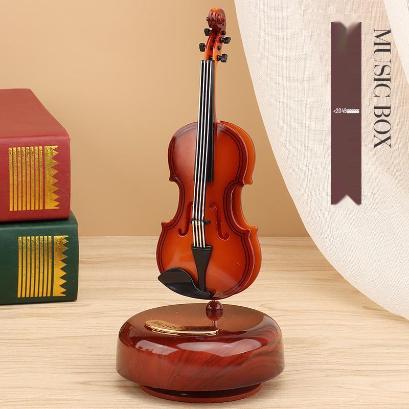 Mini tanzender Mann rotierende Spieluhr: Nähmaschine, Grammophon, Schreibmaschine Design