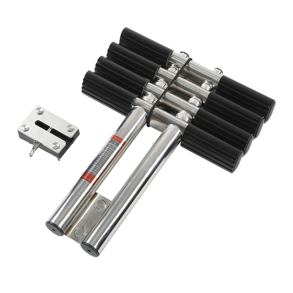 Stainless Steel Telescoping Ladder 4 Steps Boat Ladder for Marine Yacht Swimming Pool