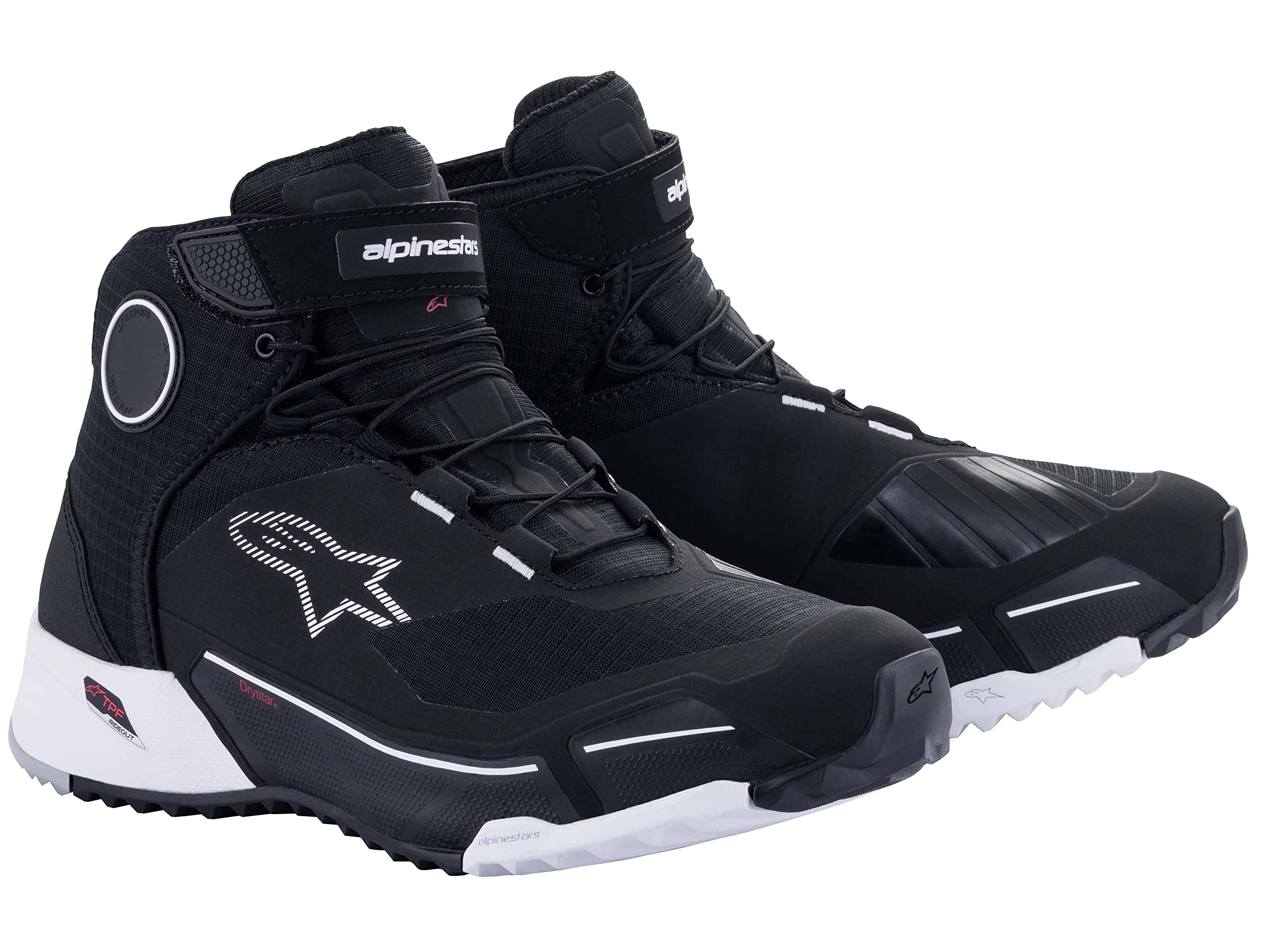 

Alpinestars DRYSTAR RIDING Motorcycle 2611820 CR-X Shoes, Black/White, US9/26.5cm,