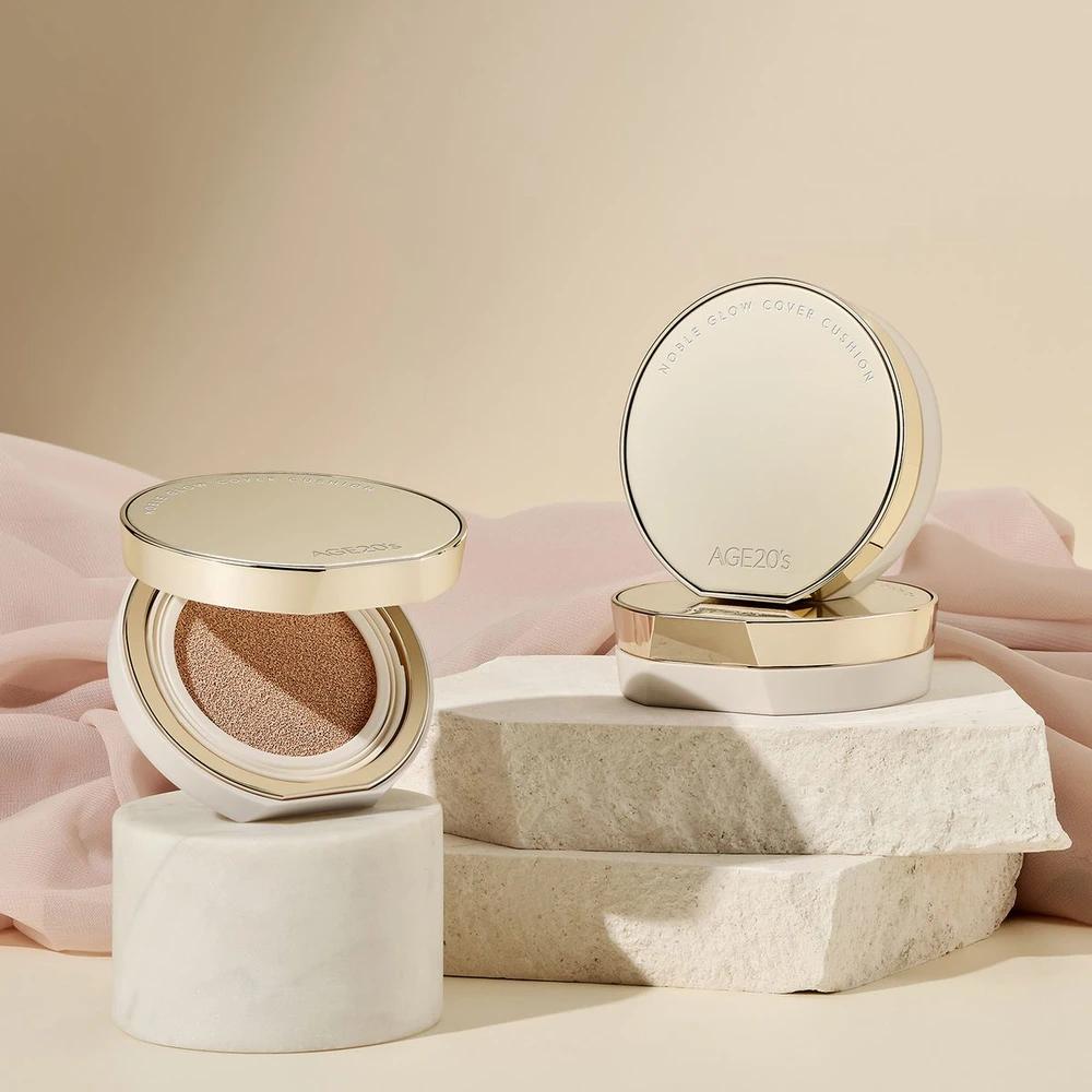 Кушон Noble Glow (Основной продукт + пополнение) No. 21 Neutral Ivory