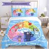 3pcs Duvet Cover Set (1*Duvet Cover + 2*Pillowcase, Without Core), Bluey Print Soft All‑Season Bedding Set, Home Bedroom Decor Gift