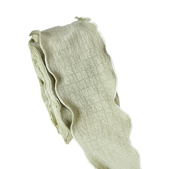 1 Roll 900x4CM Pleated Ribbon Trim DIY Sewing Flower Bridal Bouquets Gift Box Wrapping Ruffle Edge Ribbon Solid Polyester Decorative Ribbon