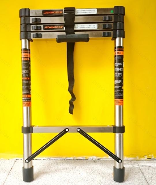 Multifunctional Stainless Steel Telescopic Ladder Portable Folding Ladder Herringbone Ladder Engineering Lifting Step Ladder