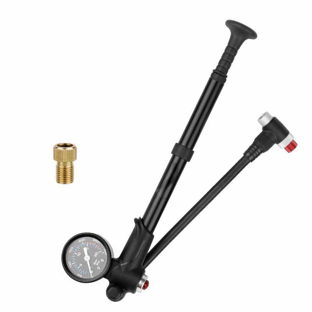 S manometrem - Vysoce přesné plnění - Nástroj pro huštění pneumatik jízdních kol