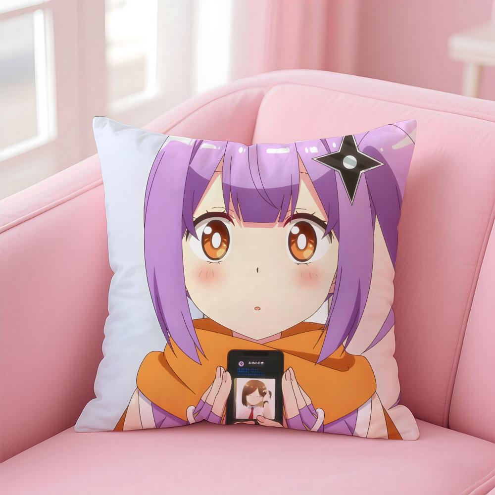 Ninja To Koroshiya No FutariGurashi Cushion Cover Comfortable Reversible Pillow Cover Ideal For Car Sofa Bedroom & Beyond