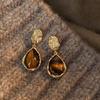 Trendy Amber Earrings Portable And Comfortable For Long Time Wearing