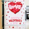 Heart-shaped Romantic Sweetheart Balloon Stickers For Valentine's Day Atmosphere Decor Stickers Glass Windows Display Windows