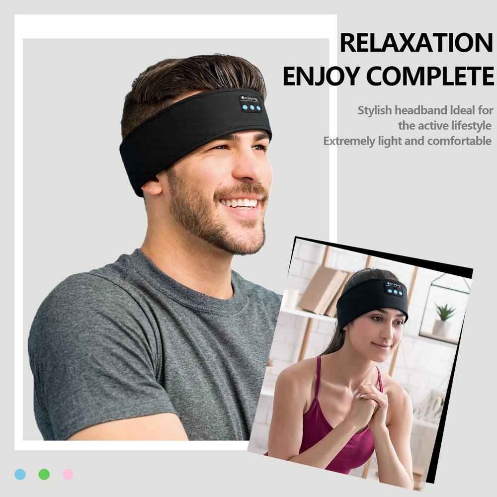 Kabellose Bluetooth-Musik-Augenmaske, Sport-Stirnband, geräuschdämpfende Kopfhörer, Telefonieren, Laufen, Yoga, Musik-Kopfhörer, kabelloser Schlaf-Kopfhörer