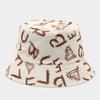 Women's Letter Pattern Foldable Bucket Hat Sun Protection Wide Brim Sunshade Outdoor Spring Summer Hat