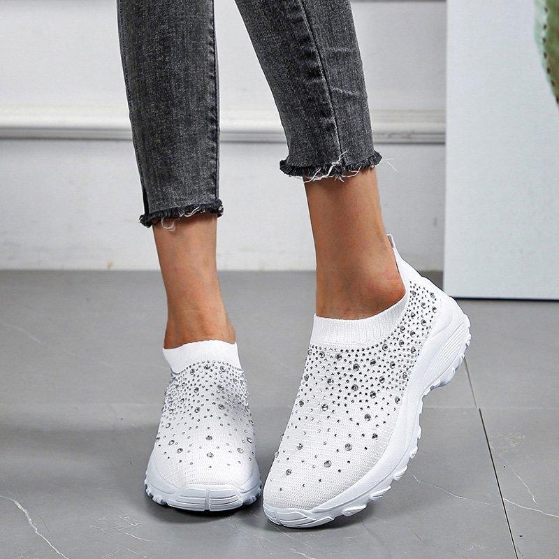 bling wedge trainers