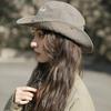 Big Brimmed Denim Bucket Hat Adjustable Sunscreen Hat Casual Jeans Fisherman Hat  Women