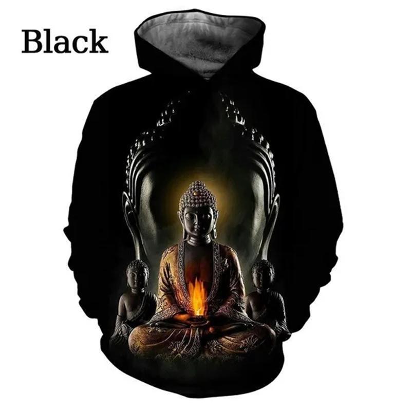 

Толстовки с принтом Будды Шакьямуни с 3D-принтом для мужчин и женщин, большие размеры, с длинным рукавом, дизайнерские толстовки с капюшоном, топы XL