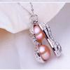 Fashion Pearl Peanut Necklace Women's High-end Crystal Pendant Collar Sweater Chain Best Friend Birthday Party Girl Jewelry Gift