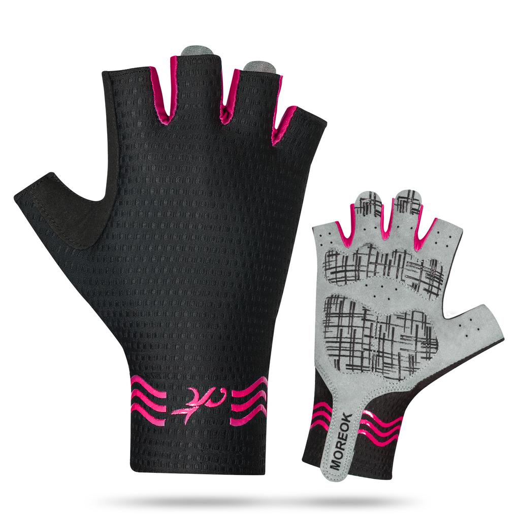 Outdoor Sports Cycling Gloves Breathable Palm Protective Biking Gloves MTB Road Anti-Slip Half Finger Man Women Bicycle Gloves