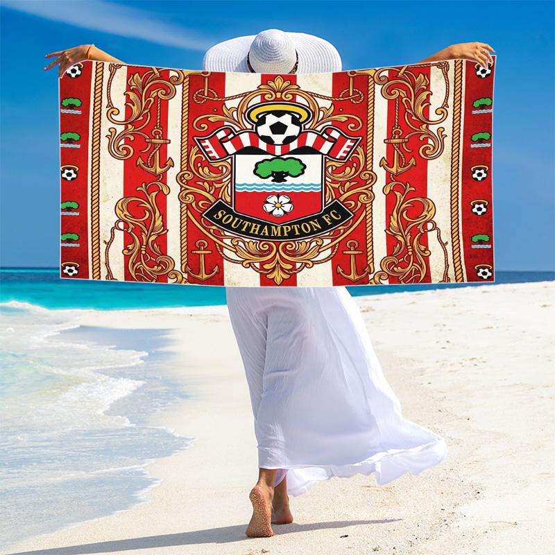Southampton Print Beach Towel, Large Soft Quick Dry Towel for Beach Camping Swimming